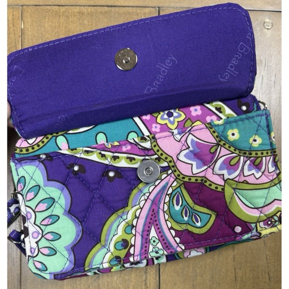 Vera Bradley All in One Crossbody Heather Pattern Purse Wristlet Wallet 2013 - Picture 5 of 10